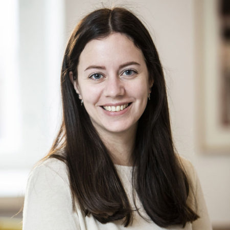 Portrait photo of Emilie Löfgren-Jarl, research administrator
