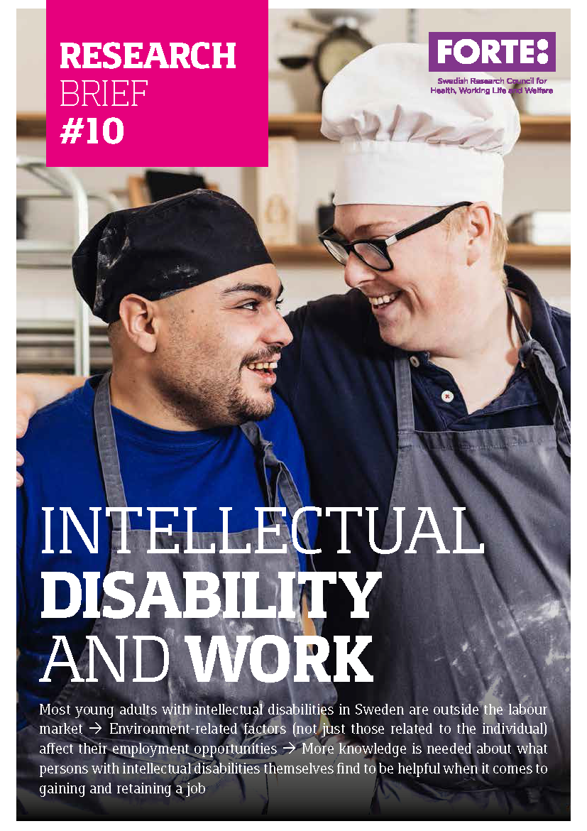 Research brief: Intellectual disability and work